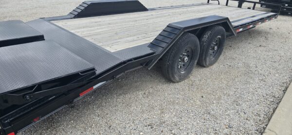 102x24 Tandem Axle Car Hauler – 14K GVW – Max Ramps – Black - Image 11