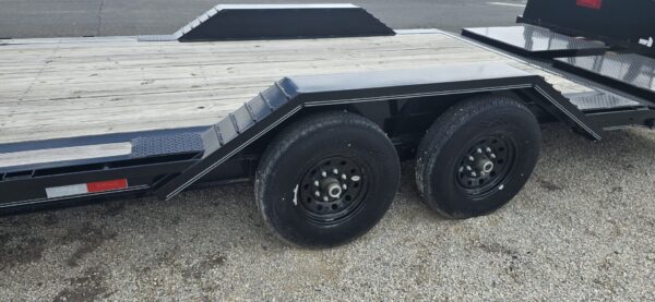 102x24 Tandem Axle Car Hauler – 14K GVW – Max Ramps – Black - Image 2