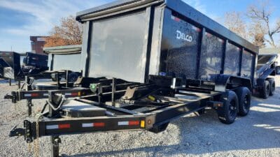 83×14 Tandem Axle Dump – 4′ sides Black