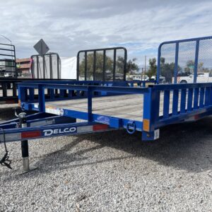 77x12 Single Axle Utility – 3.5K GVW – Side Load – Blue