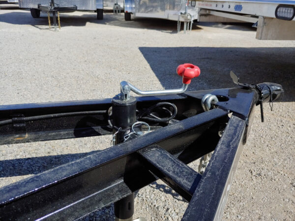 77x12 Single Axle Utility – 3.5K GVW – Layflat Ramp – Black - Image 2