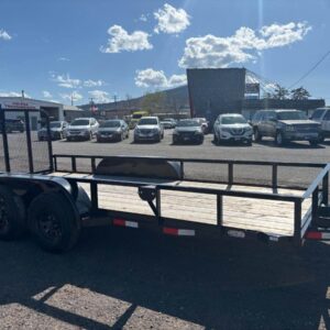 77x16 Tandem Axle Utility – 7K GVW – Black