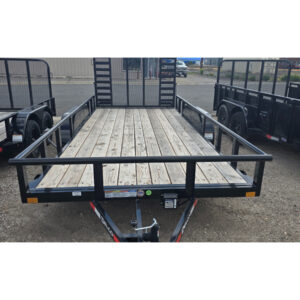 83x16 Tandem Axle Utility – 7K GVW – Black