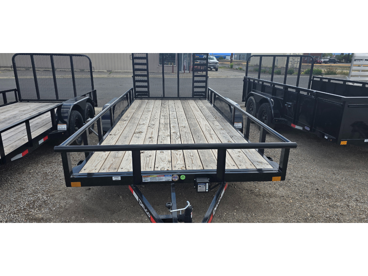 83x16 Tandem Axle Utility – 7K GVW – Black