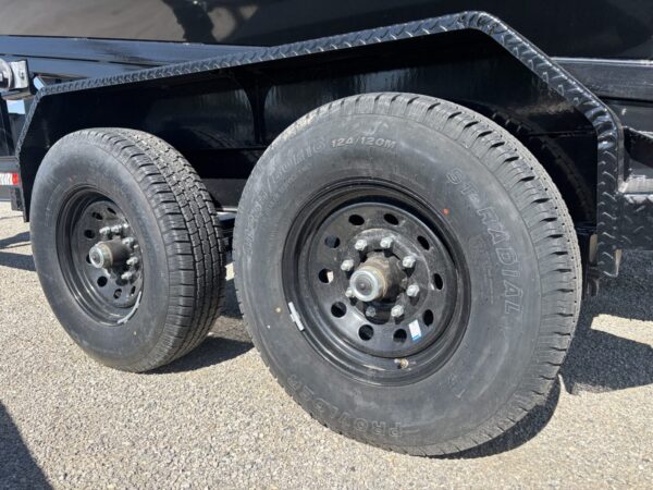 16' Tandem Axle Roll-Off Gooseneck Dump – Black - Image 2