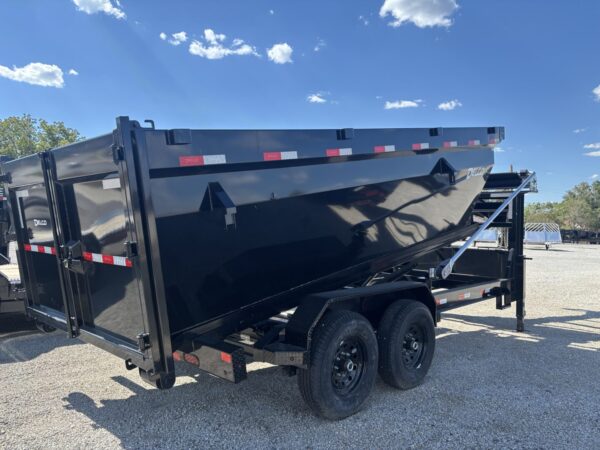 16' Tandem Axle Roll-Off Gooseneck Dump – Black - Image 4