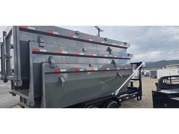 14' Tandem Axle Roll-Off Dump – Bumper Pull – Black - Image 8