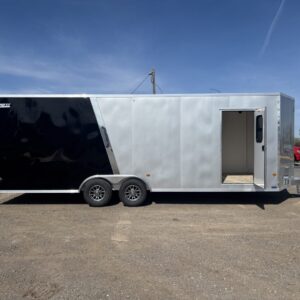 Xpress HC 8.5x24 Tandem Enclosed – Silver/Black