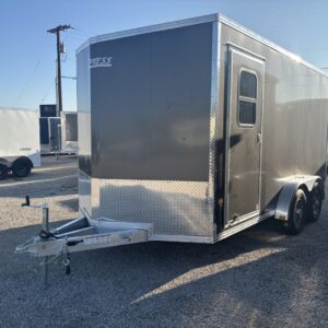 Xpress 7.4x14 Tandem Axle Enclosed – Charcoal