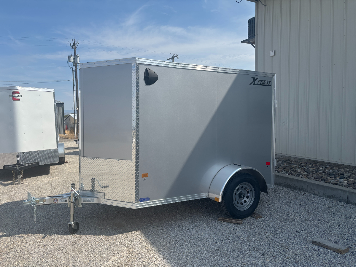 Xpress 5x8 Single Axle Enclosed – Silver - Image 3