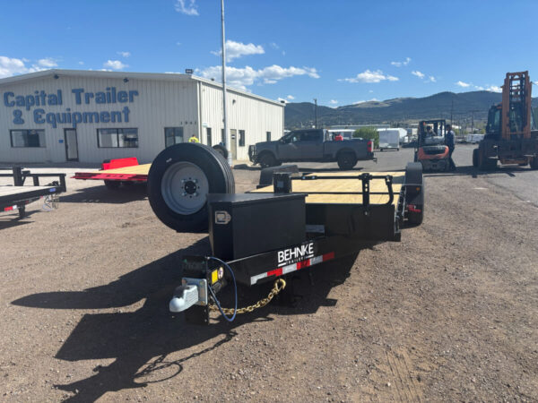 83x22 Tandem Axle Tilt – 20K GVW – Bumper Pull – Black - Image 2