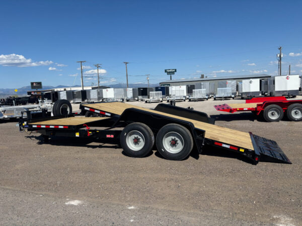 83x22 Tandem Axle Tilt – 20K GVW – Bumper Pull – Black - Image 3