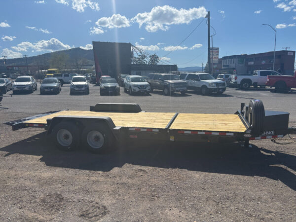 83x22 Tandem Axle Tilt – 20K GVW – Bumper Pull – Black - Image 4