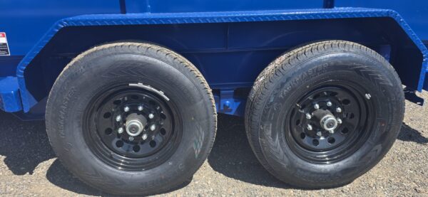 83x14 Tandem Axle Dump – 2' Sides – Blue - Image 2