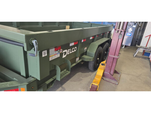83x14 Tandem Axle Dump – 2' Sides – Green - Image 3