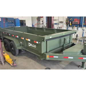 83x14 Tandem Axle Dump – 2' Sides – Green