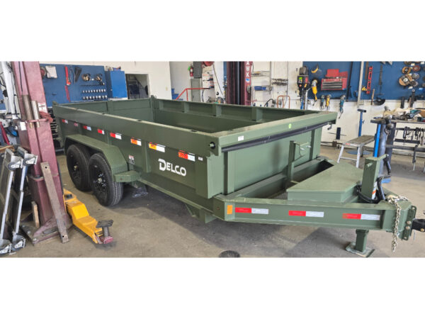 83x14 Tandem Axle Dump – 2' Sides – Green