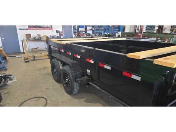 83x14 Gooseneck Dump – 14K – 2' Sides – Black - Image 3