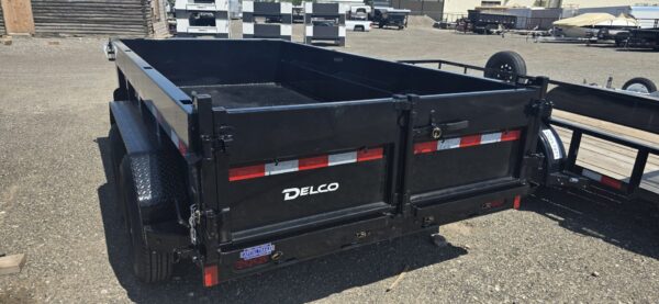 77x12 Tandem Axle Dump – 2' Sides – Black - Image 3