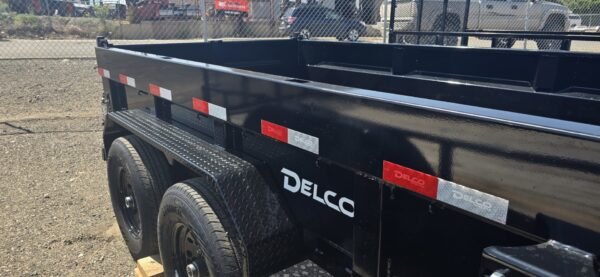 77x12 Tandem Axle Dump – 2' Sides – Black - Image 4