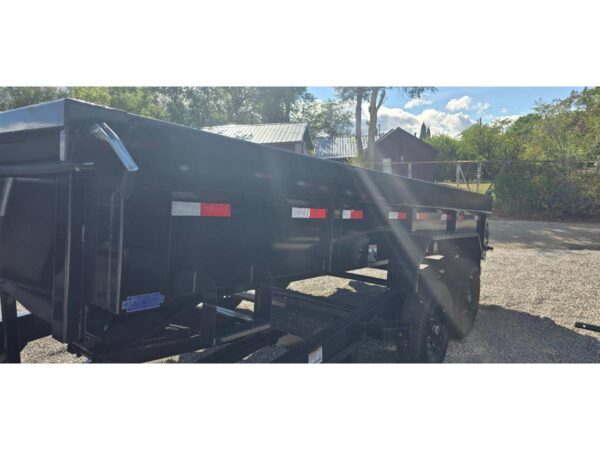 83x16 Gooseneck Dump – 14K GVW – 2' Sides – Black - Image 7