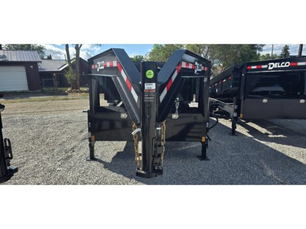 83x16 Gooseneck Dump – 14K GVW – 2' Sides – Black - Image 5