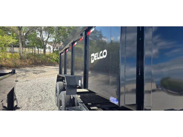 83x14 Gooseneck Dump – 14K – 4' Sides – Black - Image 2