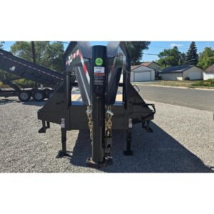 102x28 Gooseneck Flatbed – 20K Low-Pro – Black