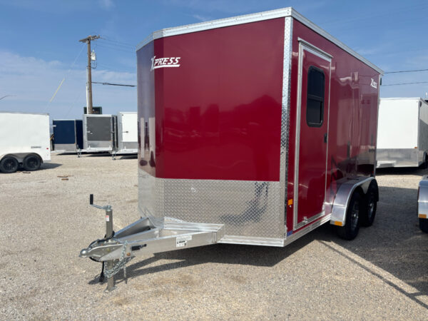 Xpress 7.5x12 Tandem Axle Enclosed – Maroon - Image 8