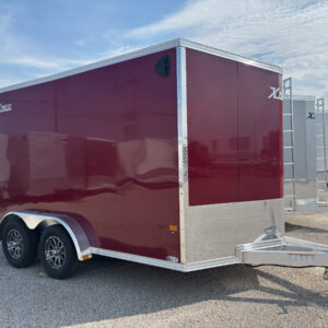 Xpress 7.5x12 Tandem Axle Enclosed – Maroon