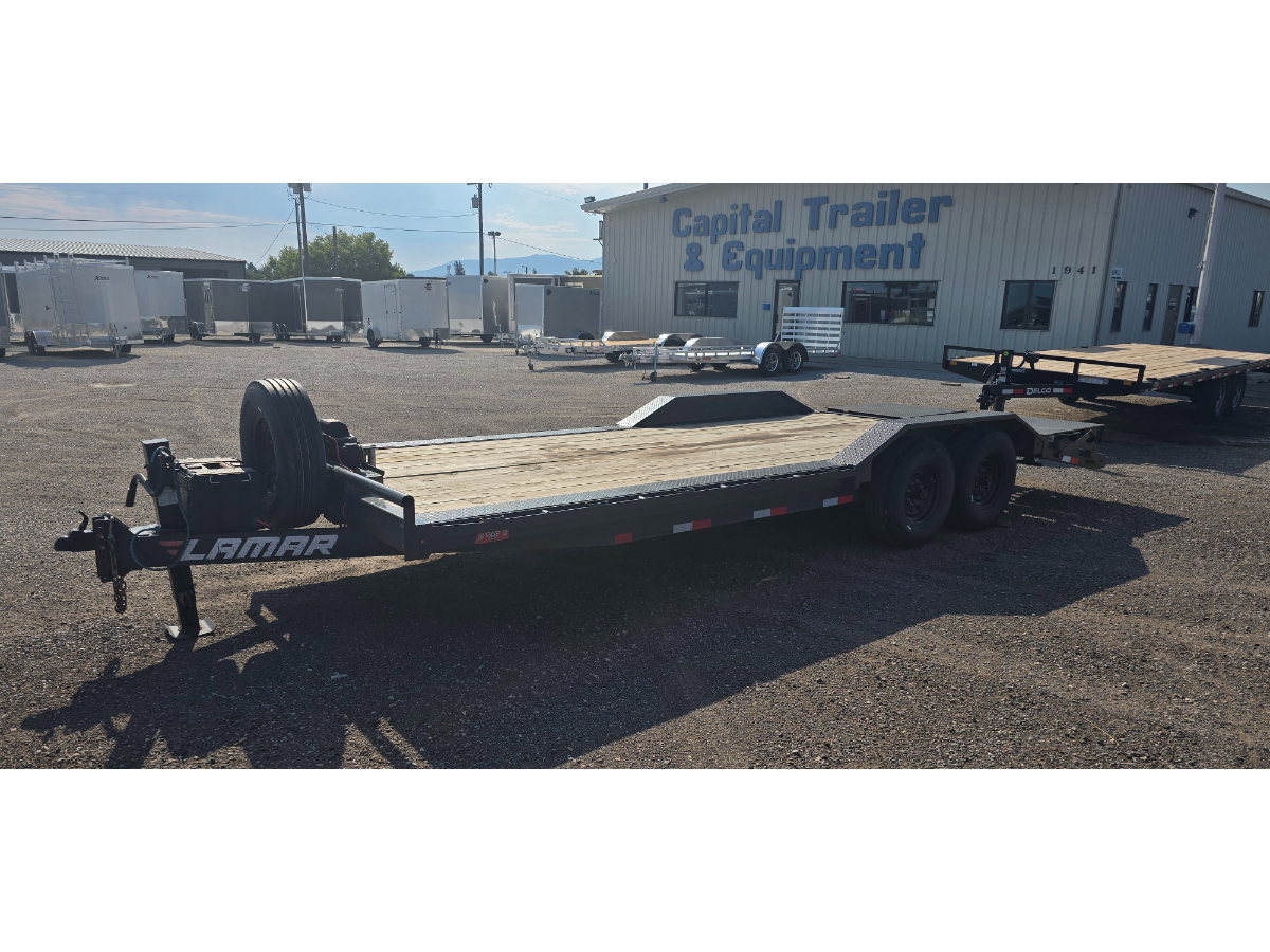 2021 Lamar 8x22 Tandem Axle Car Hauler – 14K GVW – Black