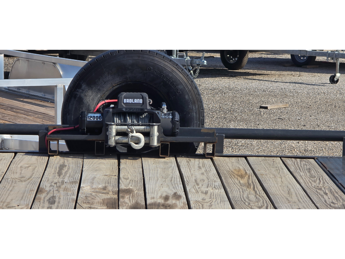 2021 Lamar 8x22 Tandem Axle Car Hauler – 14K GVW – Black - Image 6