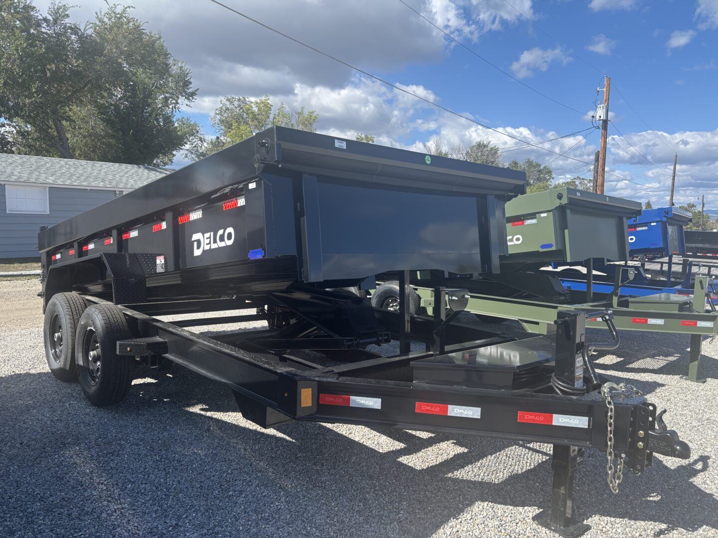 83x14 Tandem Axle Dump – 2' Sides – Black