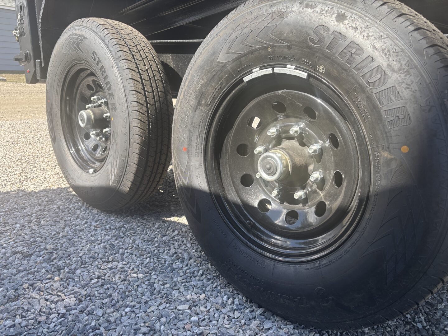 83x14 Tandem Axle Dump – 2' Sides – Black - Image 3