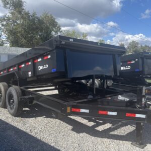 83x12 Tandem Axle Dump – 2' Sides – Black