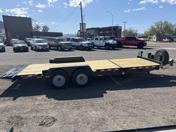 83x22 Tandem Axle Tilt – 16K GVW – Bumper Pull – Black - Image 3