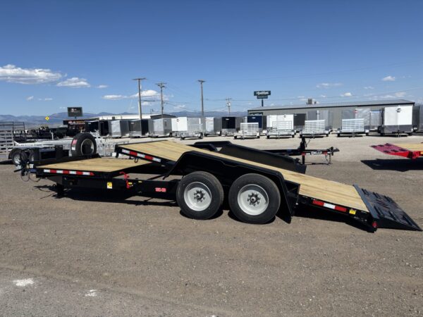 83x22 Tandem Axle Tilt – 16K GVW – Bumper Pull – Black