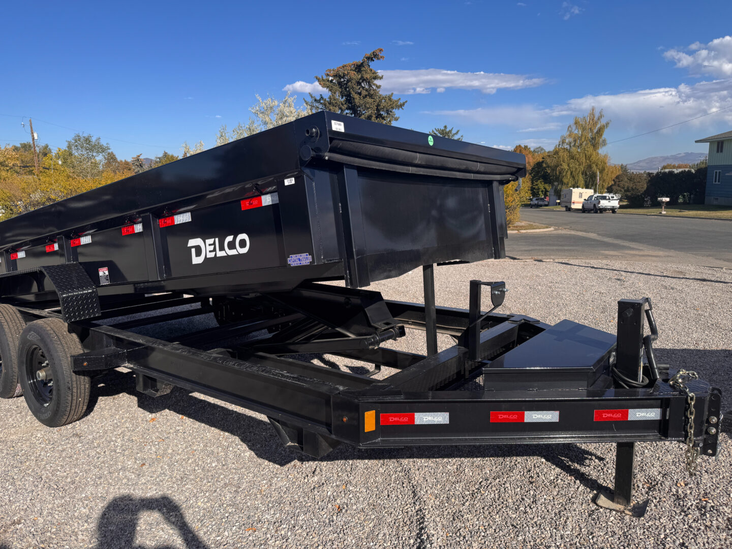 83x16 Tandem Axle Dump – 2' Sides – Black - Image 2