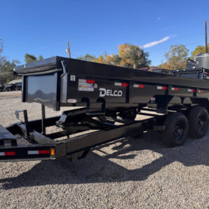83x16 Tandem Axle Dump – 2' Sides – Black