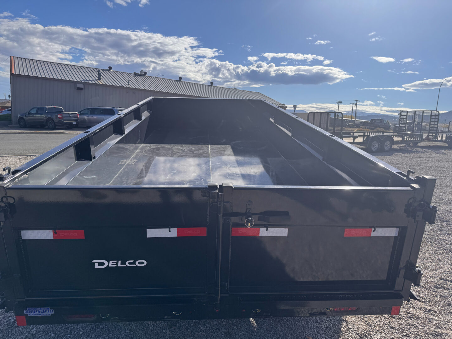 83x16 Tandem Axle Dump – 2' Sides – Black - Image 7