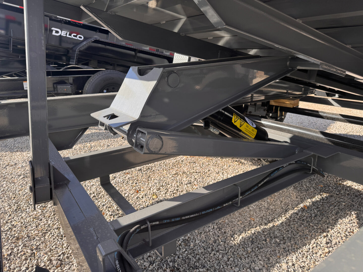 6x12 Tandem Axle Dump – 21" Sides – Gray - Image 4