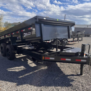83x14 Tandem Axle Dump – 2' Sides – 16K GVW – Black