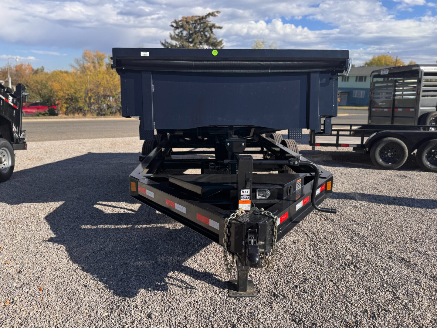 83x14 Tandem Axle Dump – 2' Sides – 16K GVW – Black - Image 2