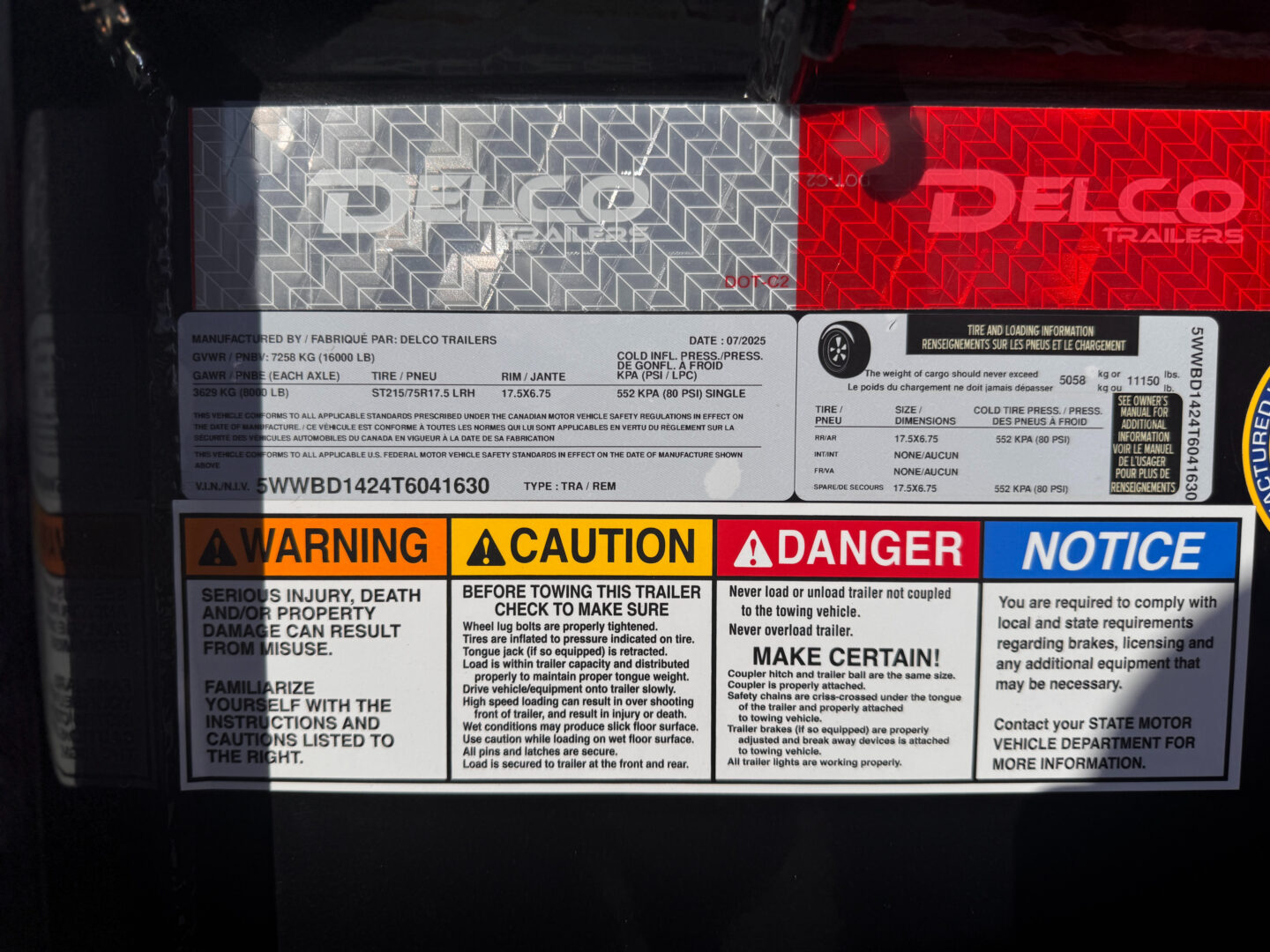 83x14 Tandem Axle Dump – 2' Sides – 16K GVW – Black - Image 6