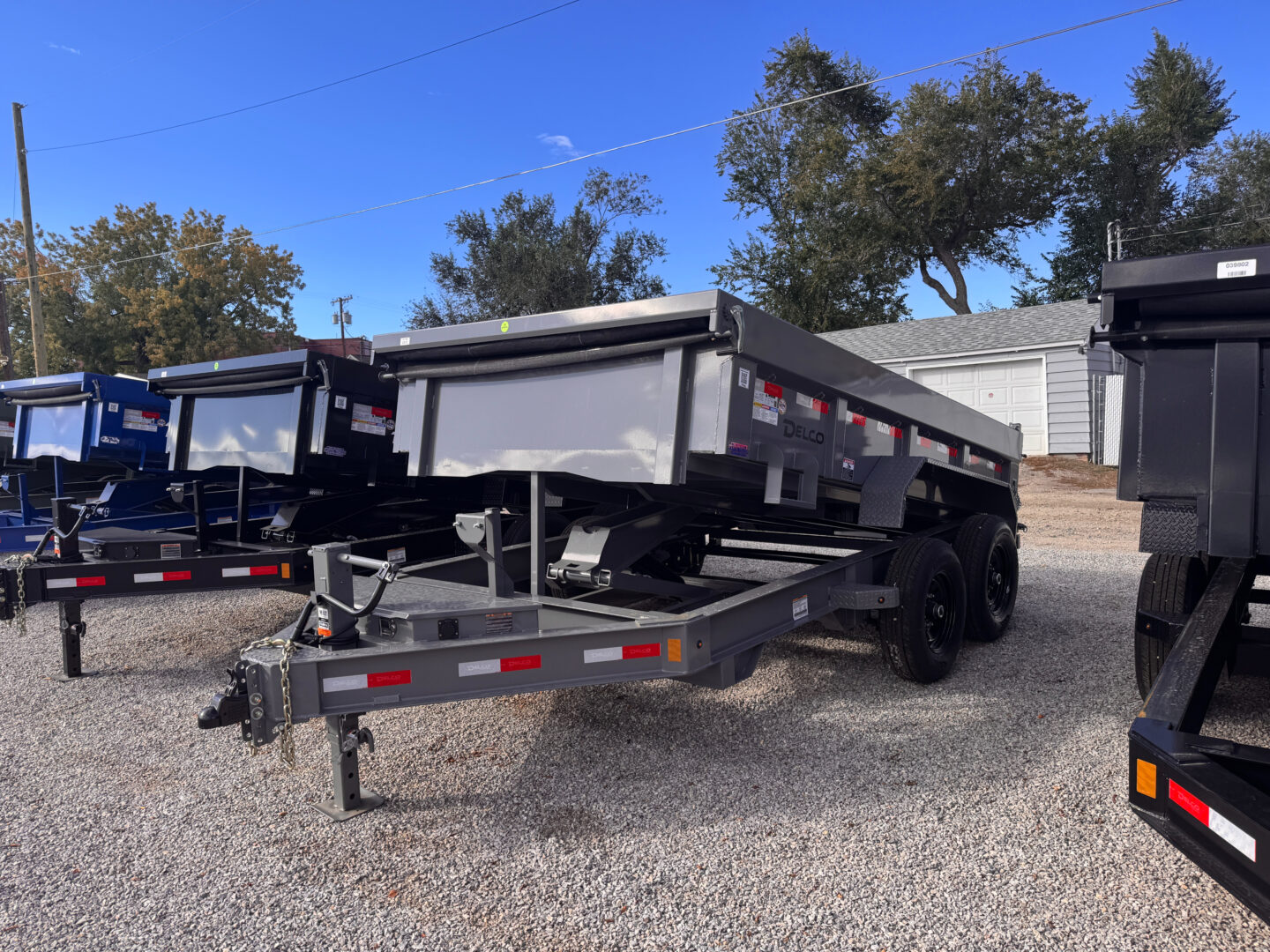 83x12 Tandem Axle Dump – 2' Sides – Gray