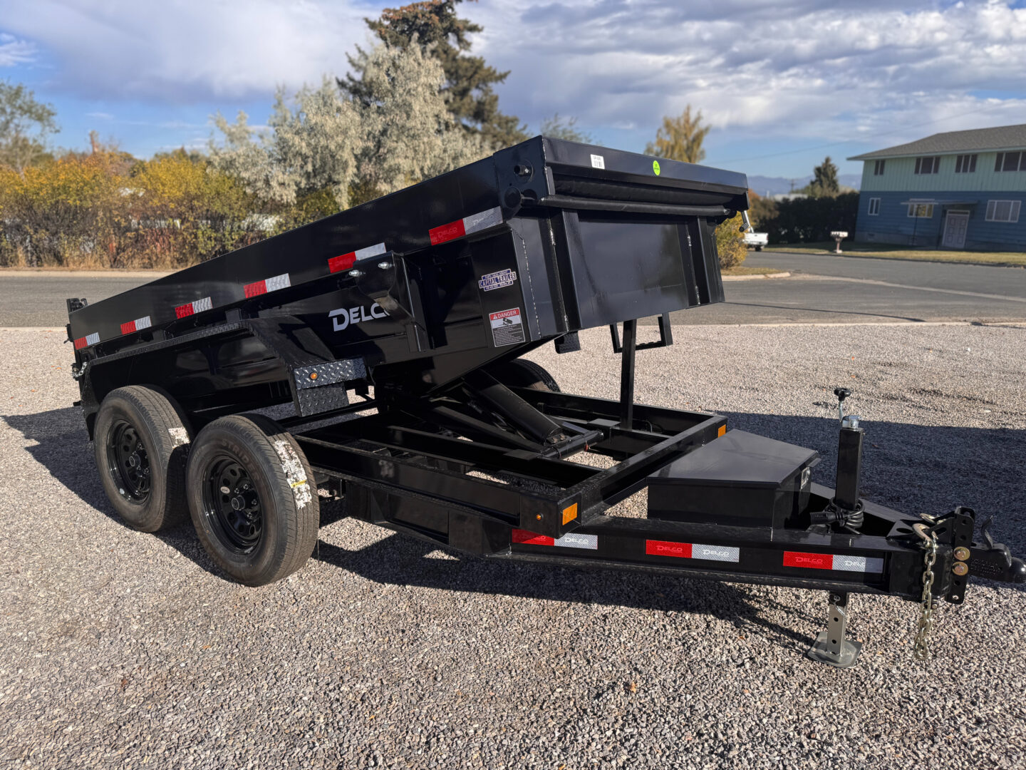 60x10 Tandem Axle Dump – 18" Sides – Black