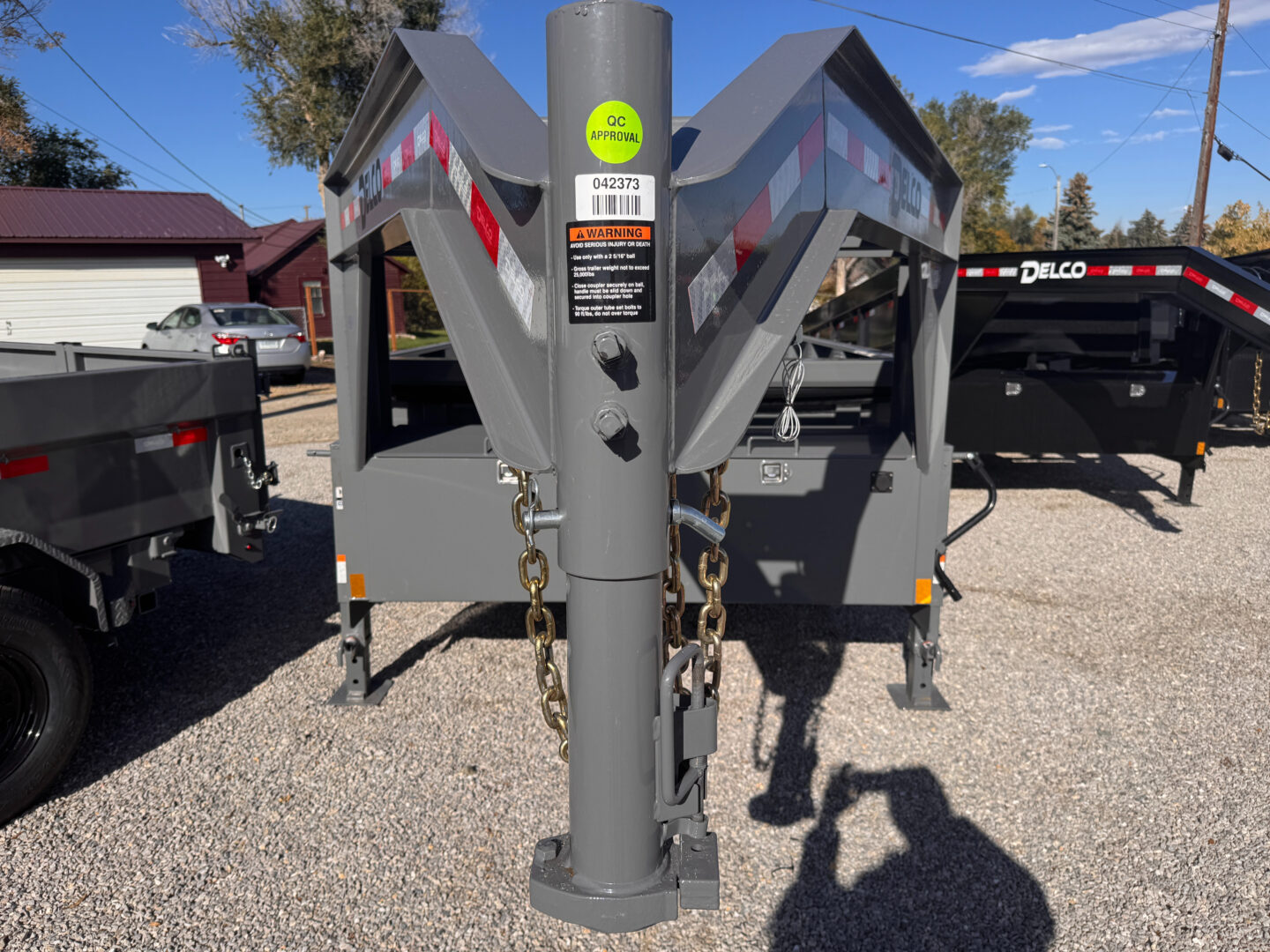 83x14 Gooseneck Dump – 14K GVW – 2' Sides – Gray - Image 7