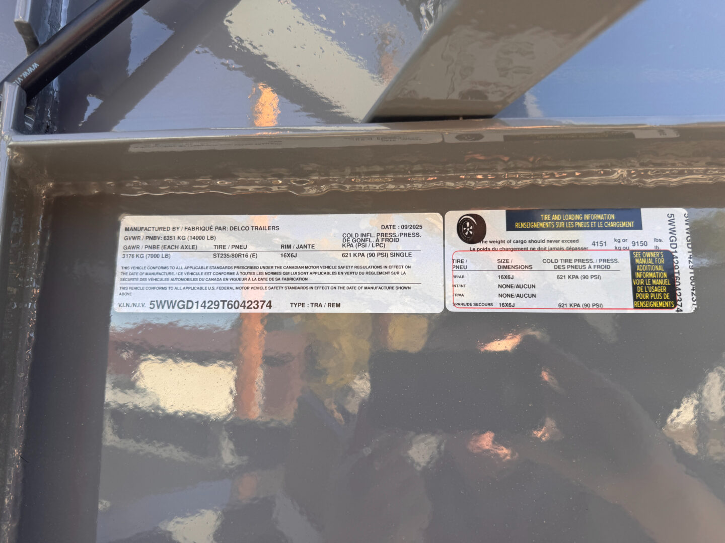 83x14 Gooseneck Dump – 14K GVW – 2' Sides – Gray - Image 8