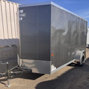 6x12 Atlas V-Nose – Single Axle – Enclosed – Charcoal