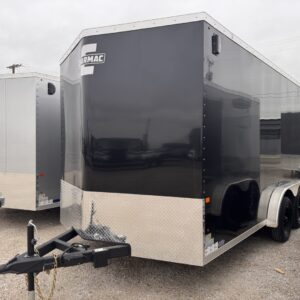 7.5x14 Stealth V-Nose – Tandem Axle – Enclosed – Black